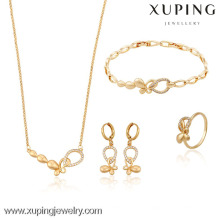 63511- Joyería encantadora Xuping Anniversary ladies set gold